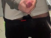 Jerk & cum at mirror