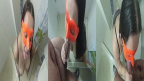 mi madrastra es una puta latina le encanta el piss en la boca al final traga semen despues de una mamada espectacular!!