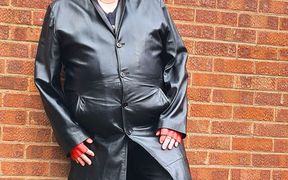 Leather Trench and Pants