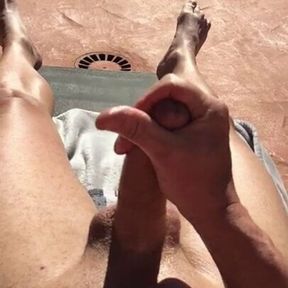 Handjob in the sun