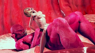 beauty mingles with goblins in a slimy den.