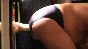 11 inch dildo. Black speedo