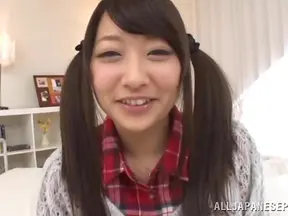 Adorable Japanese cutie Risa Itou enjoys a huge facial