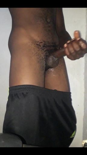 Kenyan Big Dick Wank on Camera