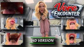 Vore Encounter - Blondzilla - Vore - POV - kissing - tongue - HD