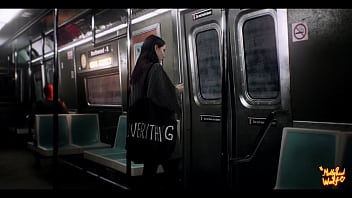 Beautiful stranger blows me on crowded subway train for my number