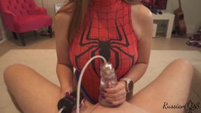 Mistress Teasing with Masturbator, Fake Pussy. Tease and Denial