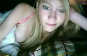 Super cute green eyed teen flirts with me on webcam chat