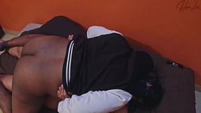 I discover my sexy stepsister in her room and we make love intensely