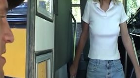 Blonde Mature Slut's Dripping Facial After Intense Bus Fingering