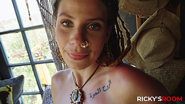 RICKYS ROOM - Indica Flower Loves Ricky's Big Black Cock in Her Holes