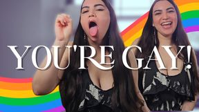 Admit You’re Gay - Gay Encouragement Humiliation with Humiliatrix Countess Wednesday - Encouraged Bi, Imposed Bi, Bisexual Encouragement MP4 1080p