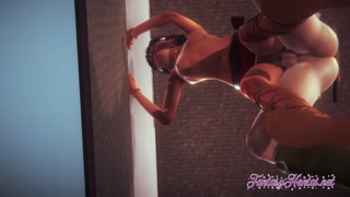 Nadia Hentai - Nadia is fucked against the wall and cum inside her