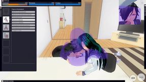 3D Hentai POV 2 Girls Jerk off Your Dick