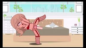 Hot Gacha blonde girl masterbates the cums