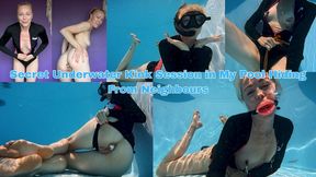 Secret Underwater Kink Session in My Pool Hiding From Neighbours - MOV