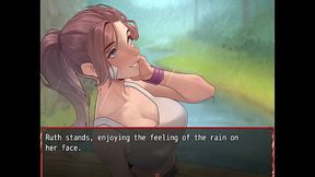 Best friend gets soaked and turned on under the rain in this wild harem game episode