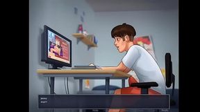 Summertime saga  step brother is fucking his sister Jenny  all cookie jar scenes
