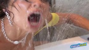 Dominant brunette punishes her friend with rough lesbian sex for fucking with her lover