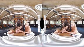 Hannah Hawthorne &mdash;  Kendra Spade &mdash;  plus Serena Avery are more interested in the instructor's balls than in playing tennis