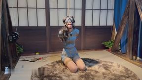 yl56-The girl was gagged and tightly bound.