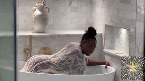 Sultry Soak: Giana's Naughty Bath Tease