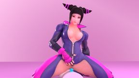 Street Fighter - Juri Han Plays With Her Dildo 4K 60FPS (A XXX Parody)