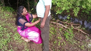 Cum in mouth and doggy style position fuck in jungle