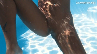 Sensational Venezuelan in Poolside Swim Session