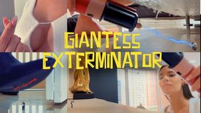 GIANTESS EXTERMINATOR - Andrea butt crush, boot crush, bare foot crush 4K