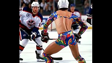 TRANS in SPORTS vol 3. GOLF, HOCKEY, AND SKIING - Hot AI generated Guys Athletes Playing Hard in Sexy Crossdress Clothes