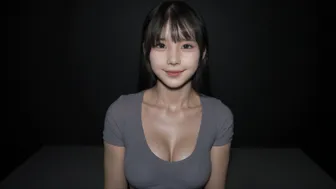 Asian teen with big tits submits to rough threesome for job