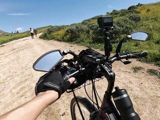 1st bike ride with a facial