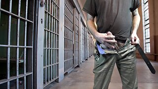 Public masturbation in prison fantasy video on visitors day