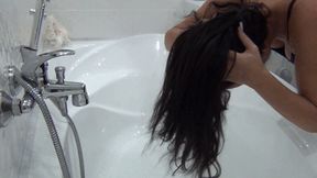I wash my hair upside down aa