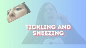 Tickling the nose and sneeze, playing with snot