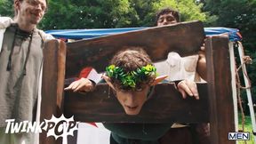 TWINKPOP - Elf Twink Danny Fantasy Rides Kenzo Alvarez After Getting Fucked In The Stocks At The Fair