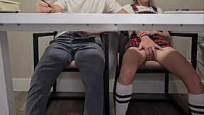 Students entertaining during boring lecture