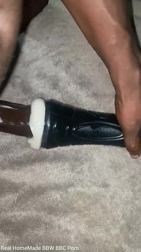 Fucking My Torch Fake Pussy