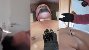 DomLady Mia SlaveOfM Hell of Pain Whips CBT and Punishment with Electricity and Nasty Braces - Part 4