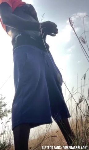 Masturbating Alone Intensely in the Bush