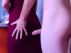 FUCKED STEPSISTER ON KITCHEN!!! LOOK FAST