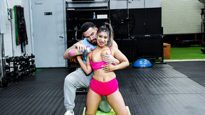 Wild slut Mila Milkshake gets fucked by her personal trainer