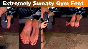 Extremely Sweaty Post-Workout Sneaker Feet – Intense Cheesy Smell & Cumshot
