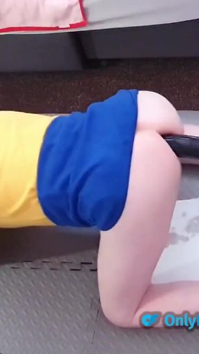 Captivating moment from &quot;Essex Girl Lisa huge anal dildos on the fucking machine&quot;