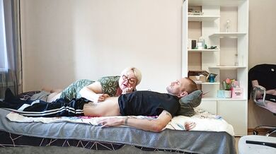 Stepmom sucks out every last drop of cum