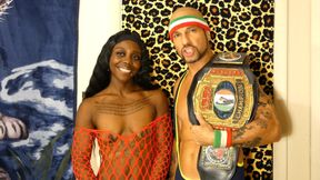 MAN VS WOMEN FULL NELSON CHALLENGE WRESTLING HOLD MATCH & SEXY BLOWJOB