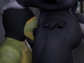 Public Alleyway Throatfuck. Artist: ChoPanther