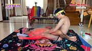 erotic massage weaves climax through touch and tight threashing