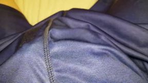 FTM Satin Bulge Handjob Explodes Cum Gush Destroyed